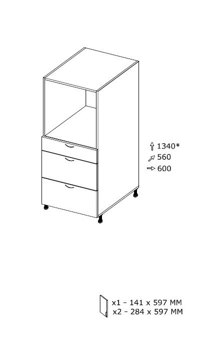 Alakaappi KGPW 6 MX L 600 x K 1340 Alakaappi KGPW 6 MX L 600 x K 1340